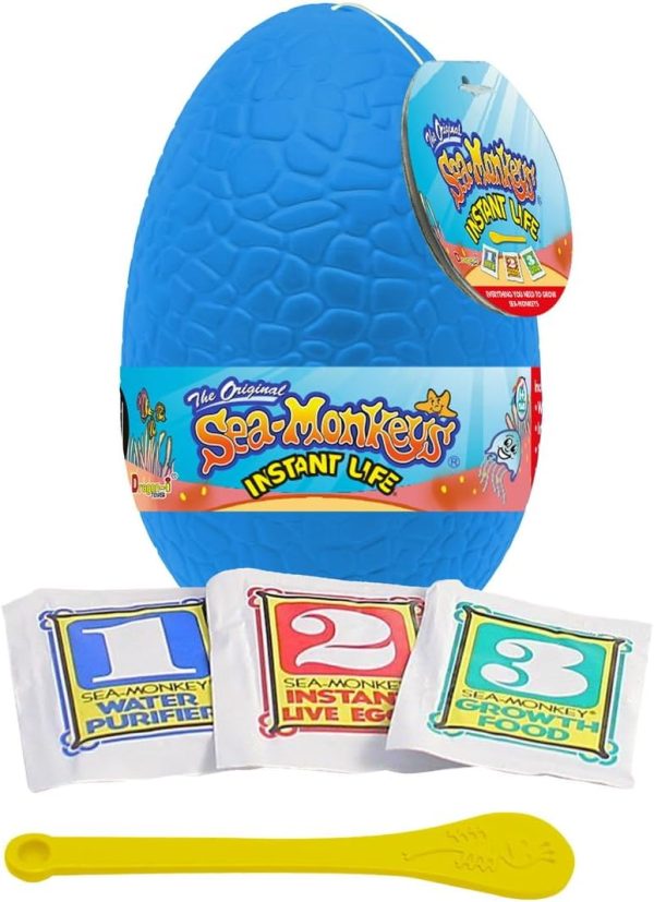 Sea-Monkeys? Egg Instant Life - World's Only Instant Pets? - Assorted Colors - Ages 6+ (Pack of 1)