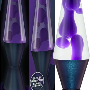 Lava The Original Lamp - 14.5 Black Iris ?C Classic Liquid Motion Lamp - Purple Wax and Clear Liquid - Item #2425 (Amazon Exclusive)