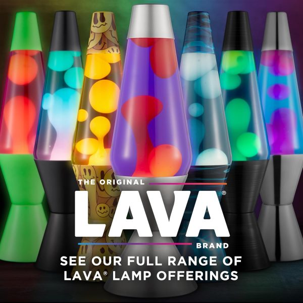 Lava The Original Lamp - 14.5 Neon Green - Classic Liquid Motion Lamp - Orange and Pink Liquid - Item #2096 (Amazon Exclusive)
